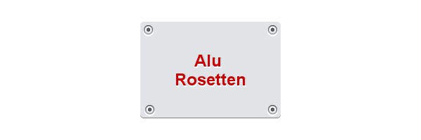 Unterlegscheibe Rosette Aluminium für M4 Zylinderkopfschraube farbig