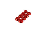 Unterlegscheibe Rosette Aluminium für M3 Zylinderkopfschraube rot