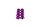 Unterlegscheibe Rosette Aluminium für M3 Zylinderkopfschraube violett