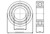 Kugellager - ZZ Stahldichtung mit Flansch - 15x24x5