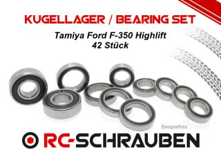 Ball Bearing Kit (2RS) for the Tamiya Ford F-350 Highlift