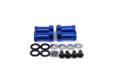 Aluminium Universal Spurverbreiterung für 1/10 Fahrzeuge mit Sechskant Radaufahme mit Stiftaufnahme , Nabenlänge 25mm, marineblau