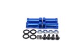 Aluminium Universal Spurverbreiterung für 1/10 Fahrzeuge mit Sechskant Radaufahme mit Stiftaufnahme , Nabenlänge 30mm, marineblau