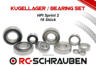 Ball Bearing Kit (2RS or ZZ) for the HPI Sprint 2