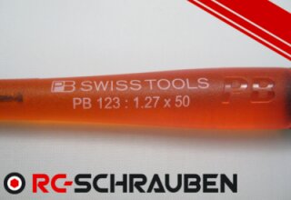 1x Elektro Innensechskant-Schraubenzieher - SW 1,3 (1,27)