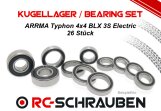 Ball Bearing Kit (2RS) for the  ARRMA Typhon 4x4 BLX 3S...
