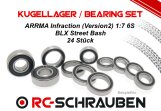 Ball Bearing Kit (2RS) for ARRMA Infraction (Version2)...