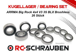 Ball Bearing Kit (2RS) for the  ARRMA Big Rock 4x4 V3 3S BLX Brushless