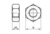 Hexagon Nut DIN 934 - Steel zinc plated