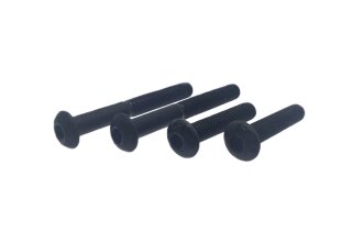 Flanschmutter Nylon Plastik Sechskant Lock Plastikmutter,Black,M3