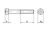 ISO 14579 Cylinder screw with 6lobe/TX - M3x12 Steel Grade 10.9 with 6lobe/TX