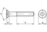 Senkkopfschraube ISO 14581 mit ISR/TX M4x14 - Stahl 10.9