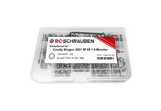Schrauben-Set für den Corally Shogun 2021 XP 6S 1:8 Monster Truck -Edelstahl-