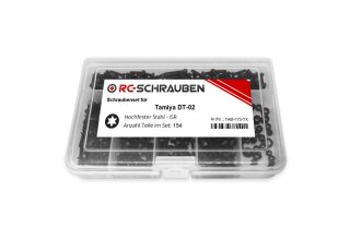 Schrauben-Set für den Tamiya DT-02 -Stahl ISR/TX-