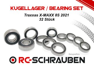 Kugellager Set (2RS o. ZZ) für den Traxxas X-MAXX 8S 2021 2RS - Rubber Sealing
