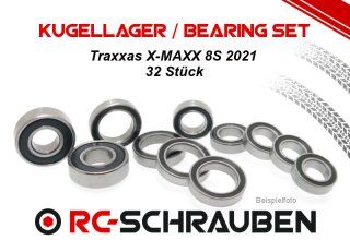 Kugellager Set (2RS) für den Traxxas X-MAXX 8S 2021 2RS - Kunststoffdichtung