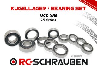 Kugellager Set (2RS) für den MCD XR5 2RS - Kunststoffdichtung