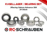 Kugellager Set (2RS o. ZZ) für den 3Racing Sakura...