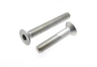 Qty 100 1/4 UNC x 3/4 Inch Socket Stainless Steel Countersunk Screw. 