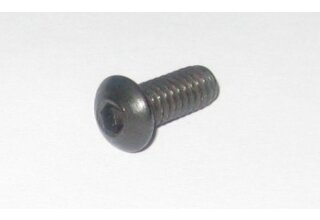 Button head screw UNC #4-40 x 1/4"  stainless steel black oxidized (similar ISO 7380)