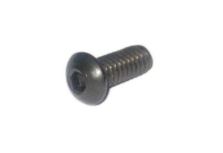 Button head screw UNC 1/4"-20  x 1"  stainless steel black oxidized (similar ISO 7380)