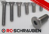 1x Titan Grade 5 Senkkopf-Schraube (DIN 7991) - M3x23