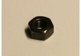 Nut UNC #6-32 Stainless steel black oxidized similar DIN 934
