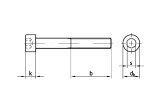 Zylinderschraube DIN 912 - M2 - Edelstahl schwarz A2